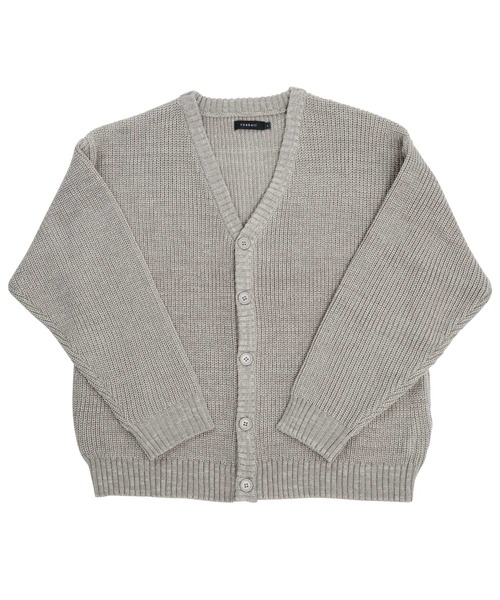roshell（ロシェル）の「畦編みニット ルーズカーディガン（カーディガン/ボレロ・メンズ・グレー系その他/ベージュ系その他/ブラック/ホワイト/グリーン/ブルー系その他/ブラウン/ミックスグレー・MEDIUM/X-LARGE/LARGE）」の17枚目の写真