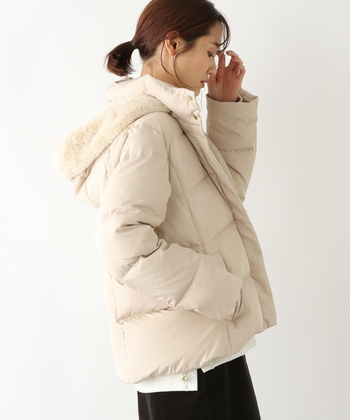 GLOBAL WORK（グローバルワーク）の「ダウンショートブルゾン/281578（ダウンジャケット/コート・レディース・ブラック/アイボリー・MEDIUM/LARGE）」の17枚目の写真