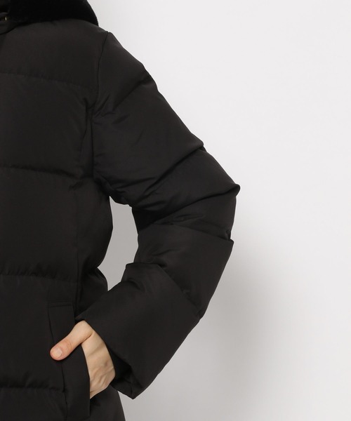 GLOBAL WORK（グローバルワーク）の「ダウンショートブルゾン/281578（ダウンジャケット/コート・レディース・ブラック/アイボリー・MEDIUM/LARGE）」の3枚目の写真