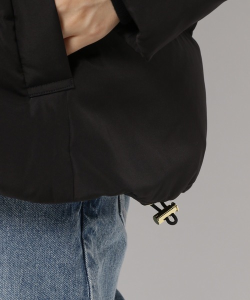 GLOBAL WORK（グローバルワーク）の「ダウンショートブルゾン/281578（ダウンジャケット/コート・レディース・ブラック/アイボリー・MEDIUM/LARGE）」の5枚目の写真