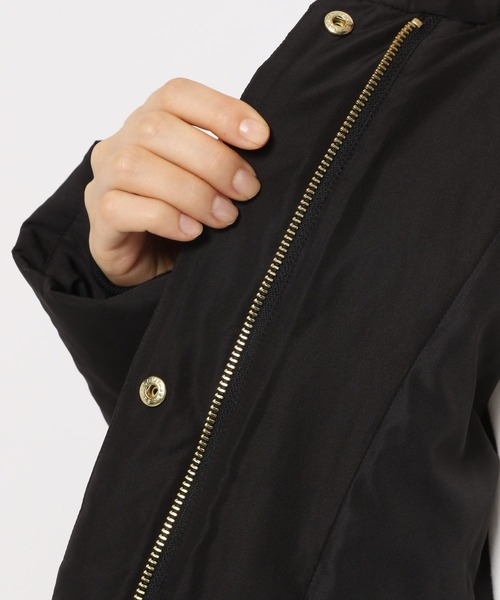 GLOBAL WORK（グローバルワーク）の「ダウンショートブルゾン/281578（ダウンジャケット/コート・レディース・ブラック/アイボリー・MEDIUM/LARGE）」の6枚目の写真