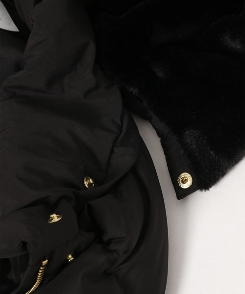 GLOBAL WORK（グローバルワーク）の「ダウンショートブルゾン/281578（ダウンジャケット/コート・レディース・ブラック/アイボリー・MEDIUM/LARGE）」の10枚目の写真