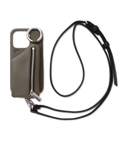 ajew（エジュー）の「ajew/エジュー/【ひも付き】 iPhone14Pro（スマホケース/カバー・レディース・ホワイト/ブラック/ベージュ/ピンクベージュ/イエロー/ブルー/ブラウン系その他/ブラウン/グレー/オリーブ/ナチュラル/ブルー系その他3/モスグリーン/レッド/ピンク系その他5/ミント・FREE/F）」の8枚目の写真