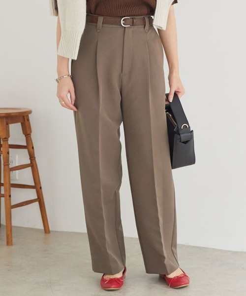 Doux archives（ドゥアルシーヴ）の「タックワイドスラックス（スラックス・レディース・モカ/イエロー/ブラック・SMALL/MEDIUM）」の22枚目の写真