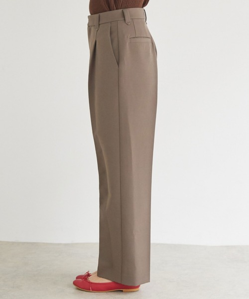 Doux archives（ドゥアルシーヴ）の「タックワイドスラックス（スラックス・レディース・モカ/イエロー/ブラック・SMALL/MEDIUM）」の17枚目の写真