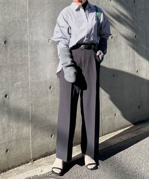 Doux archives（ドゥアルシーヴ）の「タックワイドスラックス（スラックス・レディース・モカ/イエロー/ブラック・SMALL/MEDIUM）」の20枚目の写真