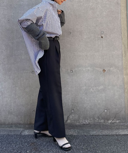 Doux archives（ドゥアルシーヴ）の「タックワイドスラックス（スラックス・レディース・モカ/イエロー/ブラック・SMALL/MEDIUM）」の8枚目の写真