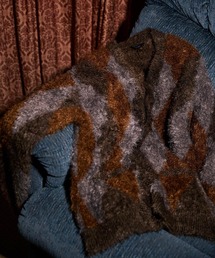 RE: Number (N)ine | 【RE: Number (N)ine】FEATHERY YARN ARGYLE JACQYARD KNIT CARDIGAN(カーディガン/ボレロ)