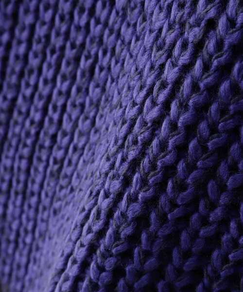 AVIREX（アヴィレックス）の「TURTLE MELANGE KNIT TOPS/ タートルメランジニットトップス（ニット/セーター・レディース・ブルー/ブラック/ホワイト系2・F）」の19枚目の写真