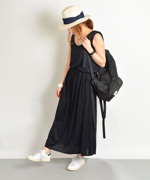SHIPS for women(シップスフォーウィメン)の「ジャージーマキシワンピース◇(ワンピース・レディース・ブラック/ベージュ/ネイビー・ONE SIZE)」の3枚目の写真