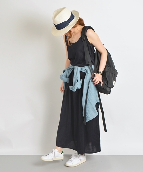 SHIPS for women(シップスフォーウィメン)の「ジャージーマキシワンピース◇(ワンピース・レディース・ブラック/ベージュ/ネイビー・ONE SIZE)」の7枚目の写真