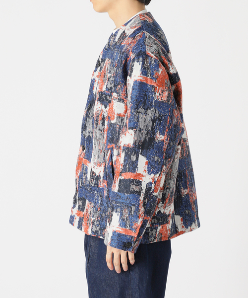 JOURNAL STANDARD relume（ジャーナルスタンダード　レリューム）の「ゴブラン風 カーディガンジャケット（ノーカラージャケット・メンズ・ブラック/ネイビー/ライトグリーン・MEDIUM/LARGE）」の20枚目の写真