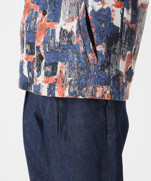 JOURNAL STANDARD relume（ジャーナルスタンダード　レリューム）の「ゴブラン風 カーディガンジャケット（ノーカラージャケット・メンズ・ブラック/ネイビー/ライトグリーン・MEDIUM/LARGE）」の13枚目の写真