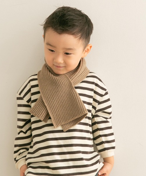 URBAN RESEARCH DOORS（アーバンリサーチドアーズ）の「リブティペット(KIDS)（マフラー・キッズ・グレー系その他/マスタード・ONE）」の2枚目の写真