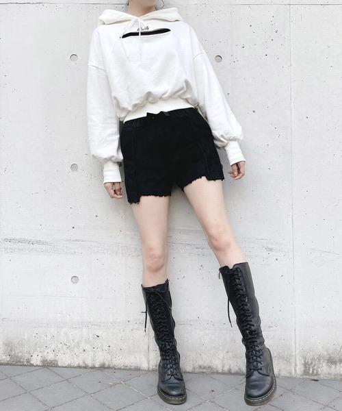 lilLilly（リルリリー）の「ムートンショートパンツ（その他パンツ・レディース・ブラック/ベージュ/ピンク・FREE）」の7枚目の写真