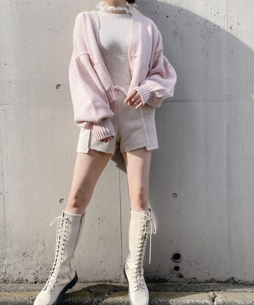 lilLilly（リルリリー）の「ムートンショートパンツ（その他パンツ・レディース・ブラック/ベージュ/ピンク・FREE）」の13枚目の写真