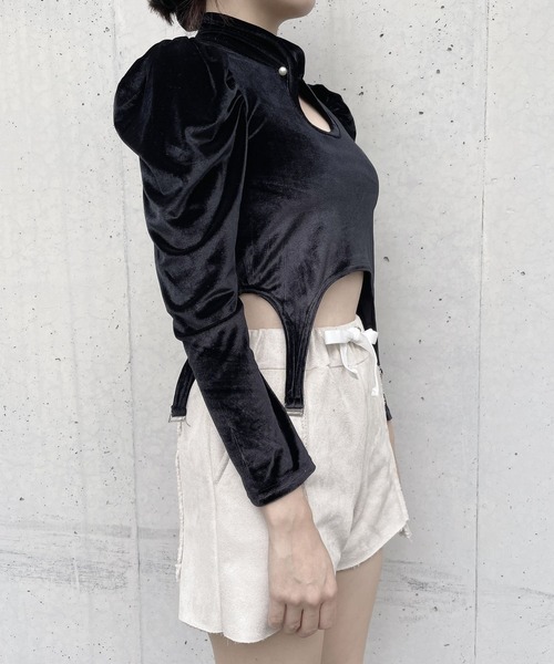 lilLilly（リルリリー）の「ムートンショートパンツ（その他パンツ・レディース・ブラック/ベージュ/ピンク・FREE）」の6枚目の写真