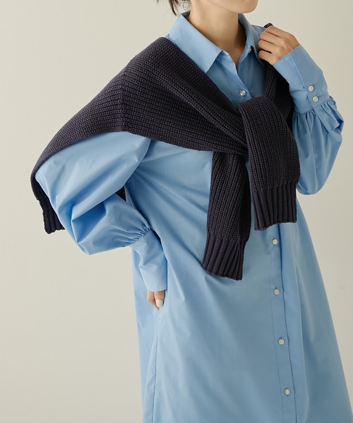 PAPILLONNER（パピヨネ）の「掛けカーデ/PAPILLONNER/パピヨネ（ストール/ショール・レディース・ライトグレー/ネイビー/グリーン・FREE）」の20枚目の写真