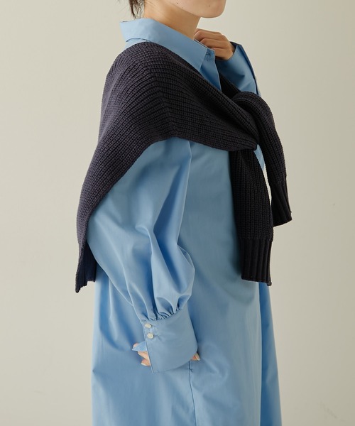 PAPILLONNER（パピヨネ）の「掛けカーデ/PAPILLONNER/パピヨネ（ストール/ショール・レディース・ライトグレー/ネイビー/グリーン・FREE）」の21枚目の写真
