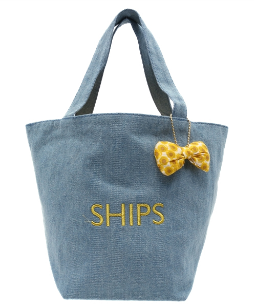 SHIPS for women（シップスフォーウィメン）の「LIBERTY エコバッグ SⅡ■（エコバッグ/サブバッグ・レディース・ホワイト/ブラック/ブルー/ダークグレー/ホワイト系その他/ブルー系その他・ONE SIZE）」の5枚目の写真