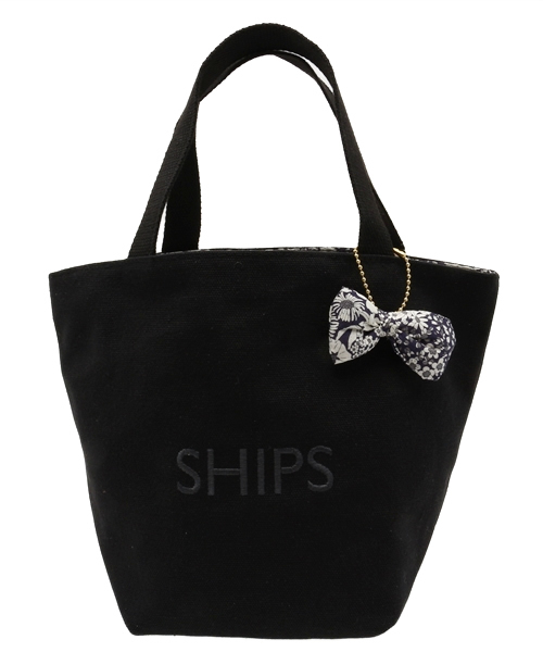 SHIPS for women（シップスフォーウィメン）の「LIBERTY エコバッグ SⅡ■（エコバッグ/サブバッグ・レディース・ホワイト/ブラック/ブルー/ダークグレー/ホワイト系その他/ブルー系その他・ONE SIZE）」の4枚目の写真