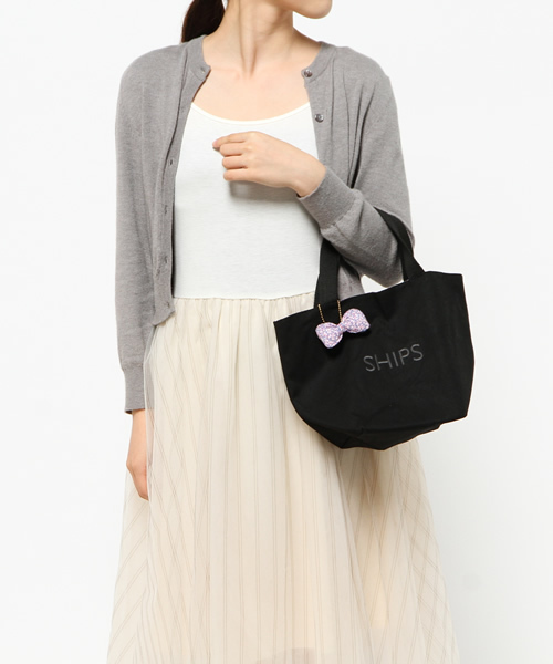 SHIPS for women（シップスフォーウィメン）の「LIBERTY エコバッグ SⅡ■（エコバッグ/サブバッグ・レディース・ホワイト/ブラック/ブルー/ダークグレー/ホワイト系その他/ブルー系その他・ONE SIZE）」の17枚目の写真
