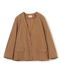 セール】 コットンシルクタイプライター ノーカラージャケット