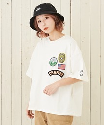 CUBE SUGAR | OE天竺ハードウォッシュワッペンTシャツ(Tシャツ/カットソー)