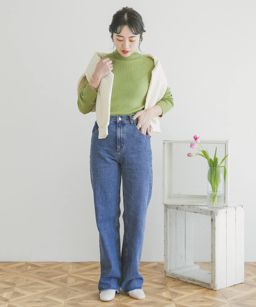 ITEMS URBANRESEARCH（アイテムズ アーバンリサーチ）の「ストレートデニム（デニムパンツ・レディース・ブルー/ライトブルー・SMALL/MEDIUM）」の11枚目の写真