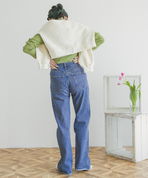 ITEMS URBANRESEARCH（アイテムズ アーバンリサーチ）の「ストレートデニム（デニムパンツ・レディース・ブルー/ライトブルー・SMALL/MEDIUM）」の12枚目の写真