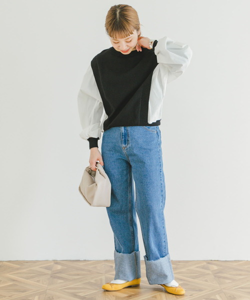 ITEMS URBANRESEARCH（アイテムズ アーバンリサーチ）の「ストレートデニム（デニムパンツ・レディース・ブルー/ライトブルー・SMALL/MEDIUM）」の17枚目の写真