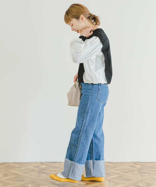 ITEMS URBANRESEARCH（アイテムズ アーバンリサーチ）の「ストレートデニム（デニムパンツ・レディース・ブルー/ライトブルー・SMALL/MEDIUM）」の18枚目の写真