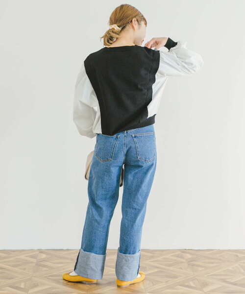 ITEMS URBANRESEARCH（アイテムズ アーバンリサーチ）の「ストレートデニム（デニムパンツ・レディース・ブルー/ライトブルー・SMALL/MEDIUM）」の19枚目の写真