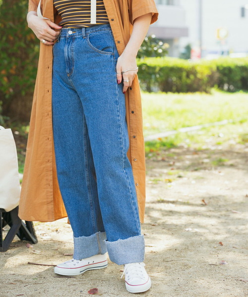 ITEMS URBANRESEARCH（アイテムズ アーバンリサーチ）の「ストレートデニム（デニムパンツ・レディース・ブルー/ライトブルー・SMALL/MEDIUM）」の20枚目の写真