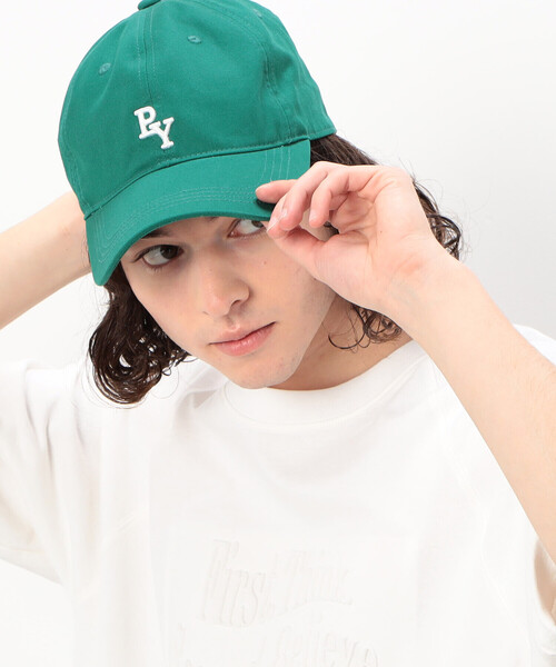Purple&Yellow（パープルアンドイエロー）の「ロゴ刺繍キャップ