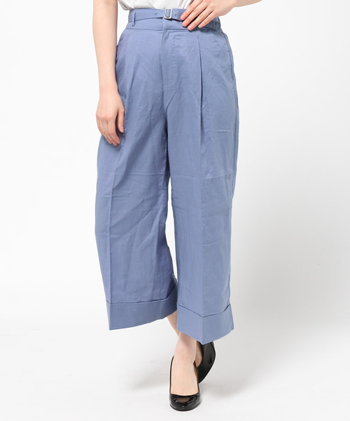 mystic(ミスティック)の「ベルト付きワイドPT(その他パンツ・レディース・オフホワイト/ネイビー/サックスブルー/ピンク・1/2)」の1枚目の写真