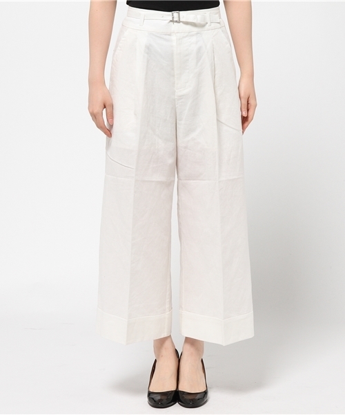 mystic(ミスティック)の「ベルト付きワイドPT(その他パンツ・レディース・オフホワイト/ネイビー/サックスブルー/ピンク・1/2)」の8枚目の写真