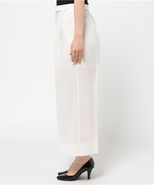 mystic(ミスティック)の「ベルト付きワイドPT(その他パンツ・レディース・オフホワイト/ネイビー/サックスブルー/ピンク・1/2)」の9枚目の写真