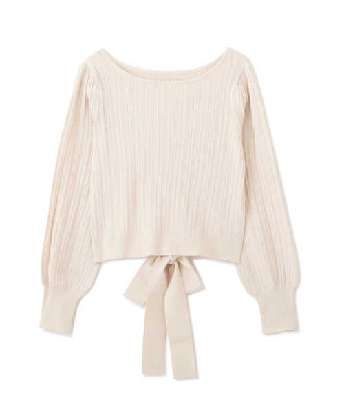 PROPORTION BODY DRESSING(プロポーションボディドレッシング)の「バックリボンショートニット / 1213170306(ニット/セーター・レディース・オフホワイト/イエロー/カーキ・MEDIUM/SMALL)」の13枚目の写真