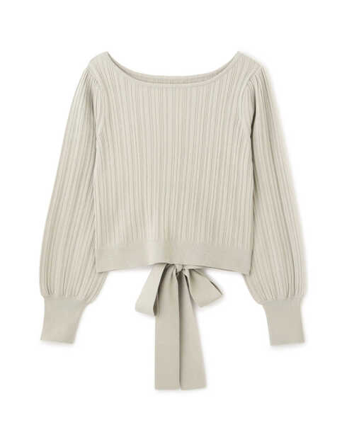 PROPORTION BODY DRESSING(プロポーションボディドレッシング)の「バックリボンショートニット / 1213170306(ニット/セーター・レディース・オフホワイト/イエロー/カーキ・MEDIUM/SMALL)」の18枚目の写真
