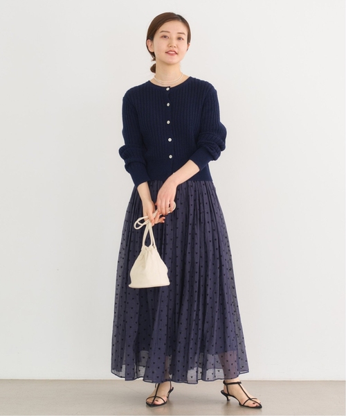 イエナ　スカート IENA｜ブラックフラワーIラインスカート | Rakuten Fashion(楽天