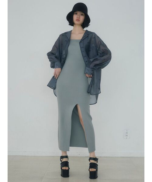 EMODA（エモダ）の「クロスeエアリーシャツ（シャツ/ブラウス・レディース・ホワイト/ブラック・FREE）」の14枚目の写真