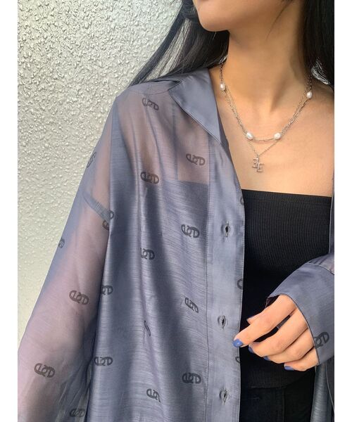 EMODA（エモダ）の「クロスeエアリーシャツ（シャツ/ブラウス・レディース・ホワイト/ブラック・FREE）」の18枚目の写真