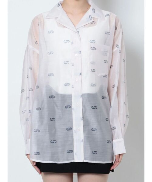 超美品！EMODA クロスエアリーシャツ グレー 超美品！EMODA クロスエアリーシャツ グレー - メルカリ