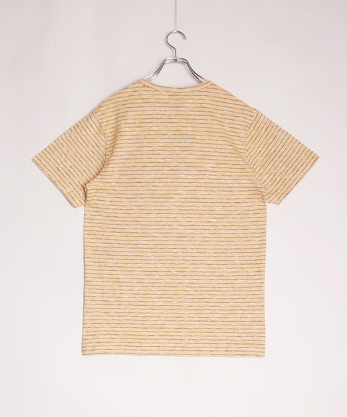 U.S. POLO ASSN.(ユーエスポロアッスン)の「U.S POLO ASSN. ユーエスポロアッスン クルー ビッグサイズ ボーダー柄 半袖Tシャツ ポケット付(Tシャツ/カットソー・メンズ・ブルー系その他/ブルー/イエロー・L/XL/M)」の13枚目の写真