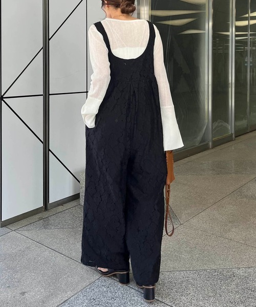 CAPRICIEUX LE'MAGE（カプリシューレマージュ）の「〈AgAwd/アガウド〉レースコンビネゾン（サロペット/オーバーオール・レディース・オフホワイト/ブラック・FREE）」の22枚目の写真