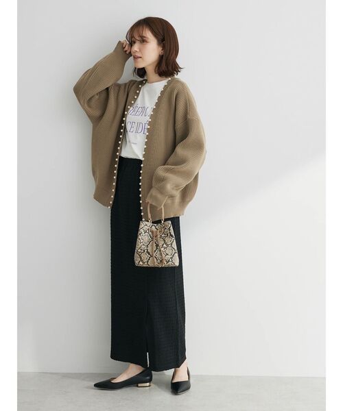 RAY CASSIN FAVORI（レイカズンフェバリ）の「・RAY　CASSIN　フクレジャカードナロースカート（スカート・レディース・ラベンダー/ブラック/アイボリー・FREE）」の11枚目の写真