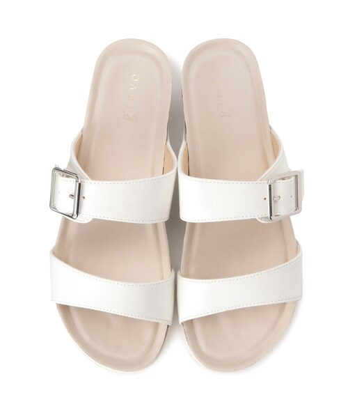 grove（グローブ）の「◆【足幅ゆったり】ワンバックルサンダル（サンダル・レディース・ライトベージュ/アイボリー/シルバー・25/35/45）」の9枚目の写真