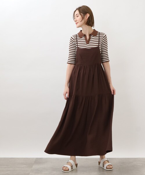 grove（グローブ）の「◆【足幅ゆったり】ワンバックルサンダル（サンダル・レディース・ライトベージュ/アイボリー/シルバー・25/35/45）」の4枚目の写真