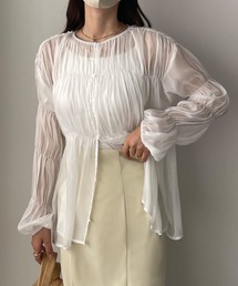 Louere | オールギャザーシアーブラウス(シャツ/ブラウス)